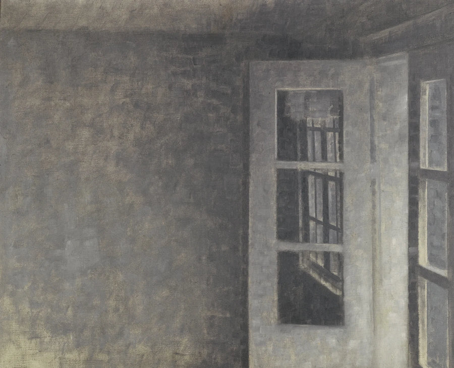Depuis la chambre au balcon de Spurveskjul - Vilhelm Hammershøi