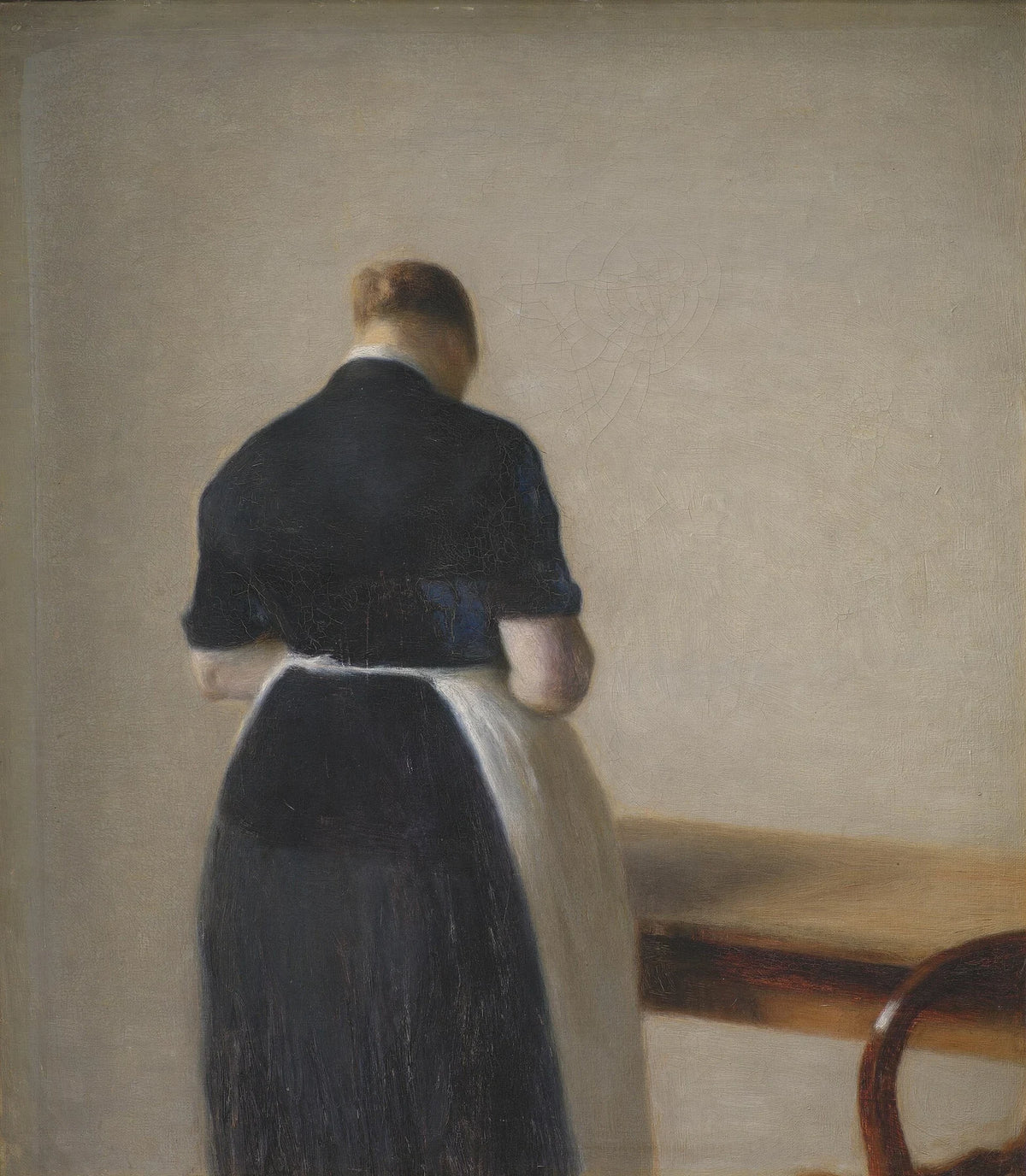 Kvinde set bagfra - Vilhelm Hammershøi