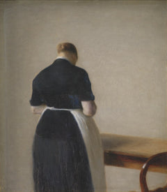 Kvinde set bagfra - Vilhelm Hammershøi