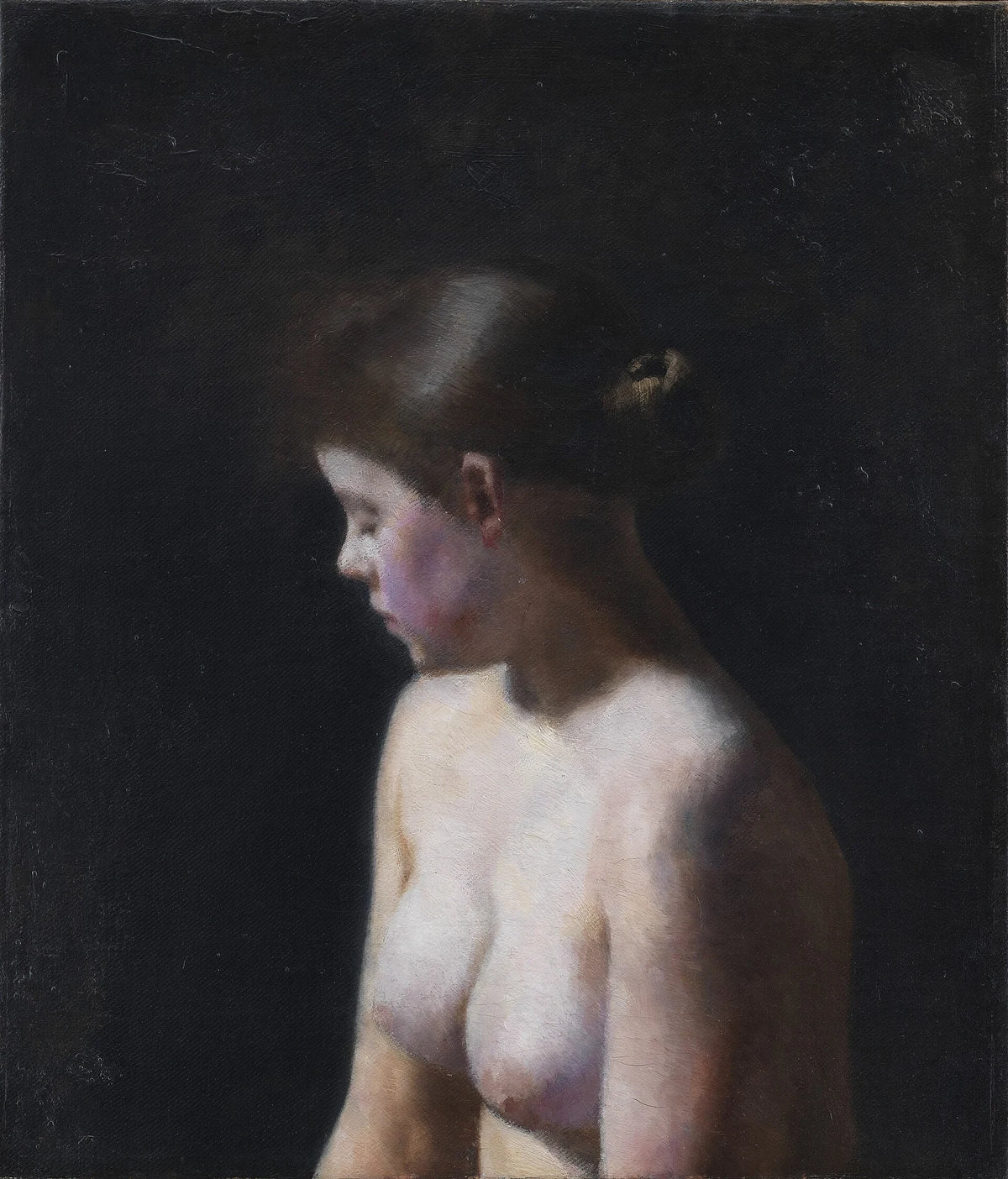 Nøgen kvindelig model - Vilhelm Hammershøi
