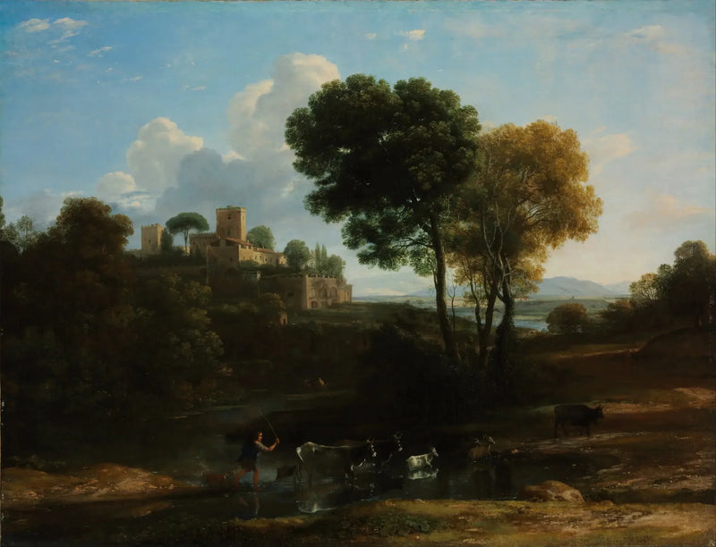 Villa i det romerske landskab - Claude Lorrain
