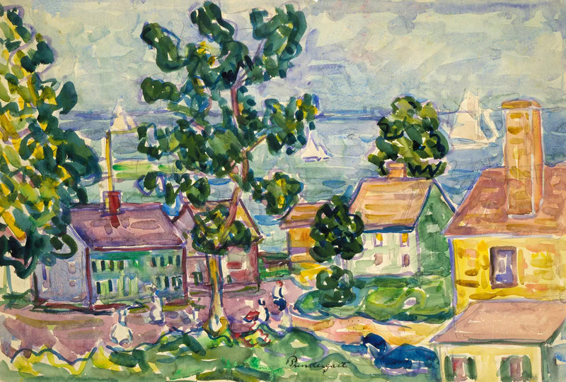 Kystlandsby i New England - Maurice Prendergast