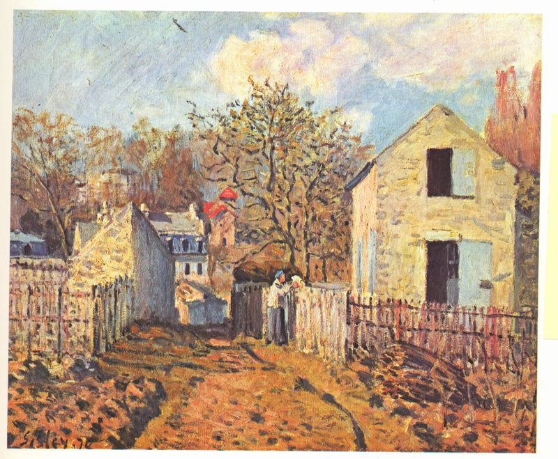 Landsby i Voisins - Alfred Sisley