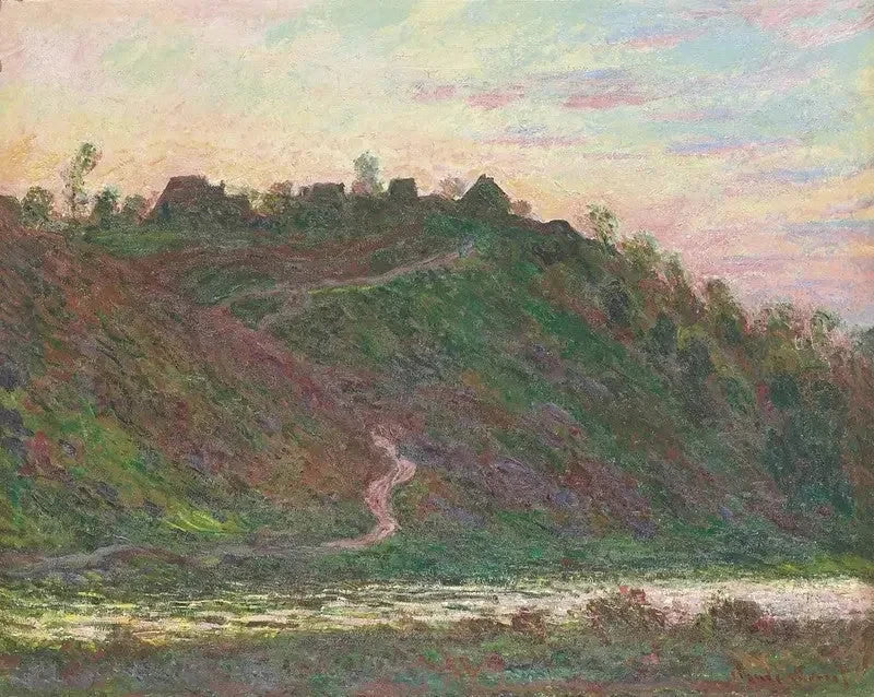 Landsbyen La Roche-Blond, afteneffekt W1238 - Claude Monet