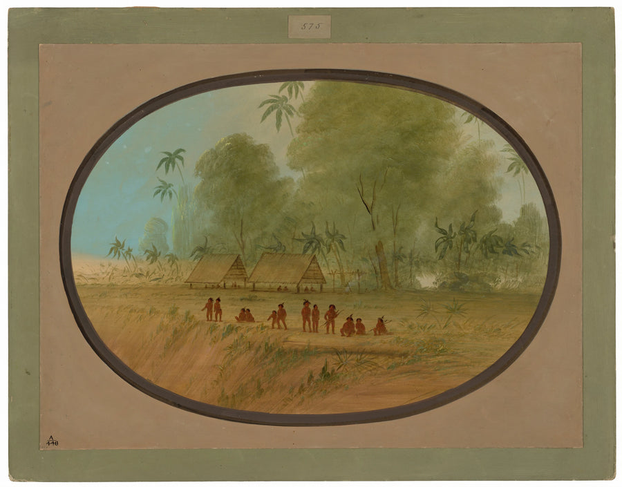 Un village Sépibo - George Catlin