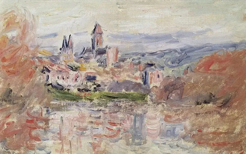 Landsbyen Vétheuil W670 - Claude Monet
