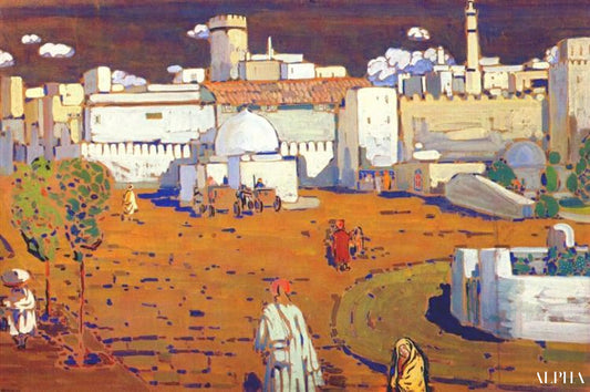 Arabisk by - Vassily Kandinsky - Reproduktioner af malerier og højkvalitets malerier