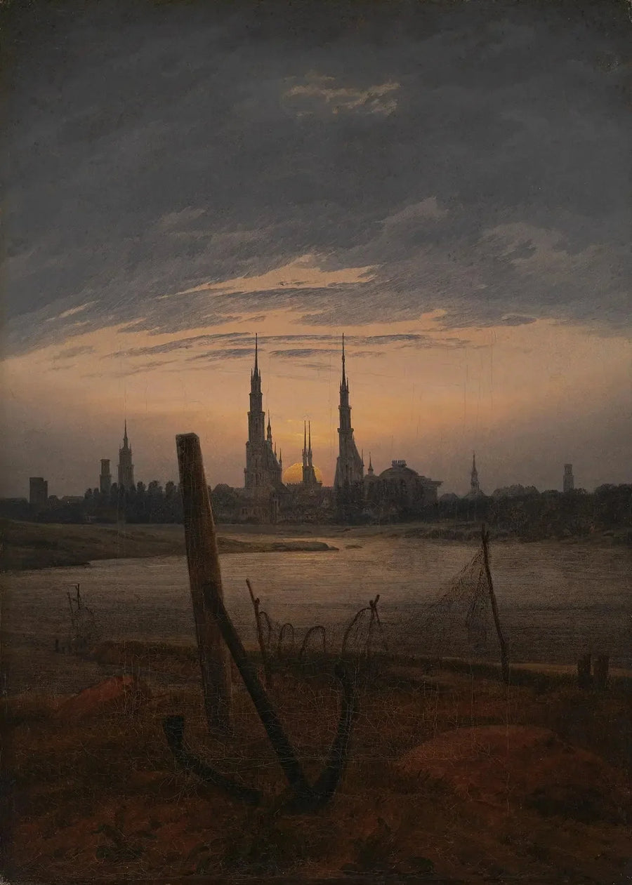 By ved måneskinnet - Caspar David Friedrich