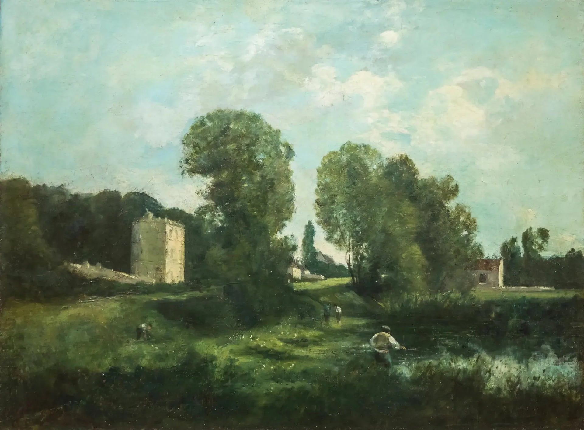 Ville d'Avray - Jean-Baptiste Camille Corot image 1 reproduction de peinture à l’huile