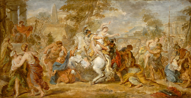 Le viol des Sabines - French 18th Century