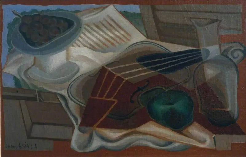 Violin og kompotfad - Juan Gris