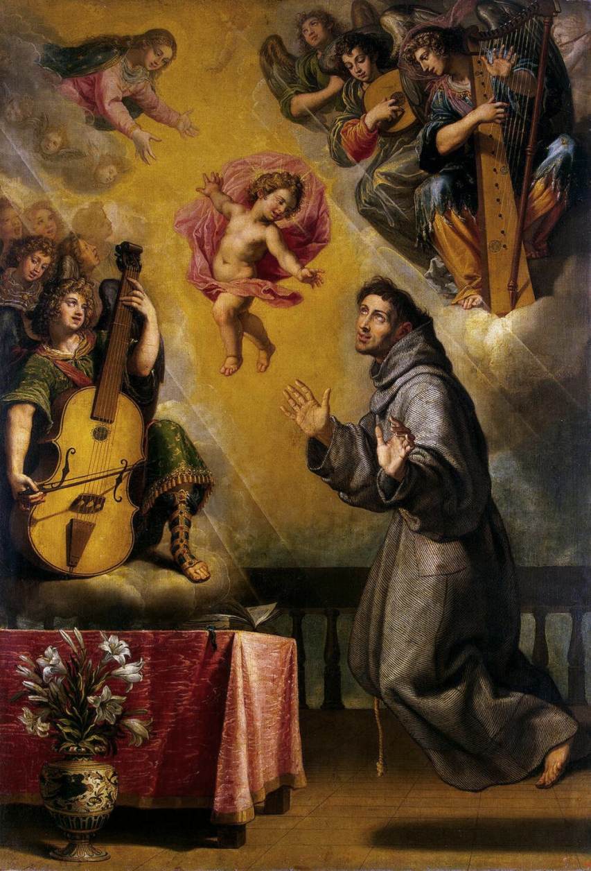 Vision de saint Antoine de Padoue - Vincenzo Carducci image 1 copie peinte à la main à l’huile