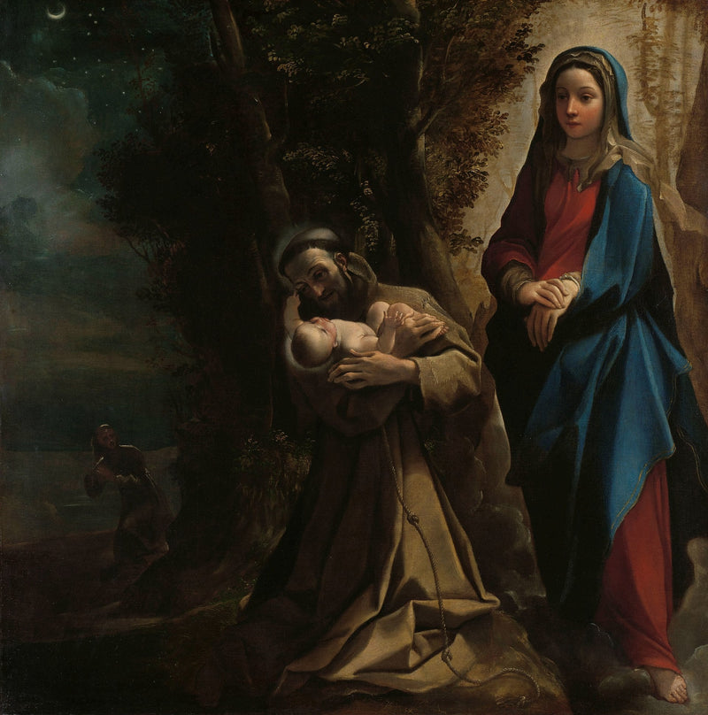 Vision af Saint Franciskus af Assisi - Ludovico Carracci