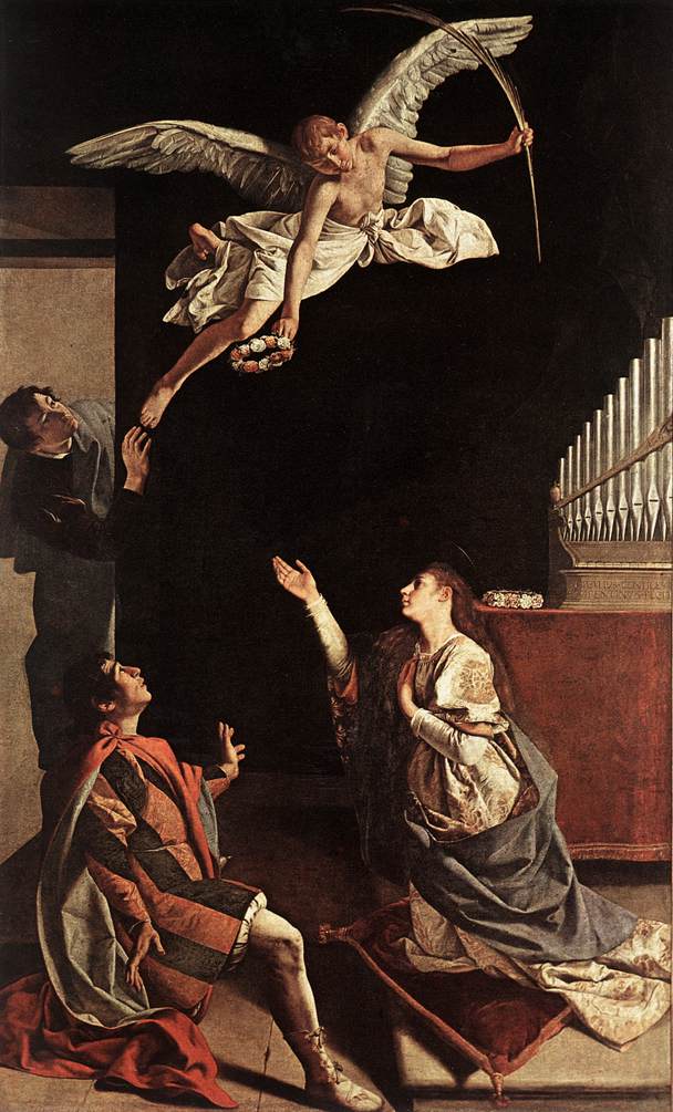 Vision af Sankt Cæcilie - Orazio Gentileschi