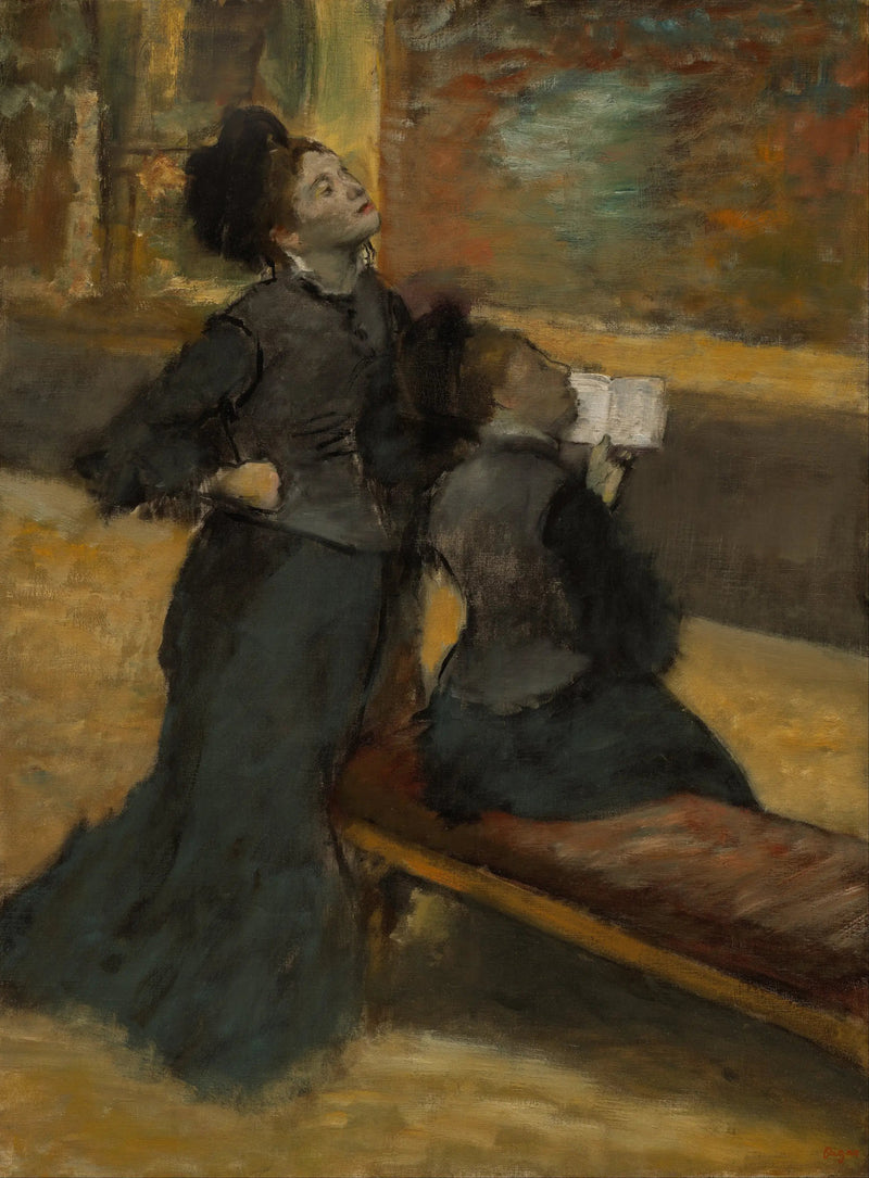 Besøg på et museum - Edgar Degas