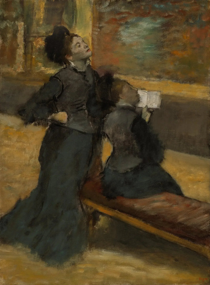 Besøg på et museum - Edgar Degas