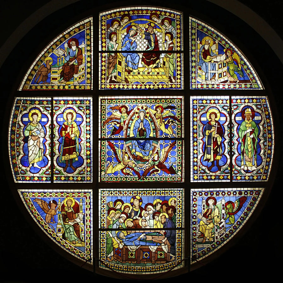 Vitrail af Siennas Dom - Duccio di Buoninsegna