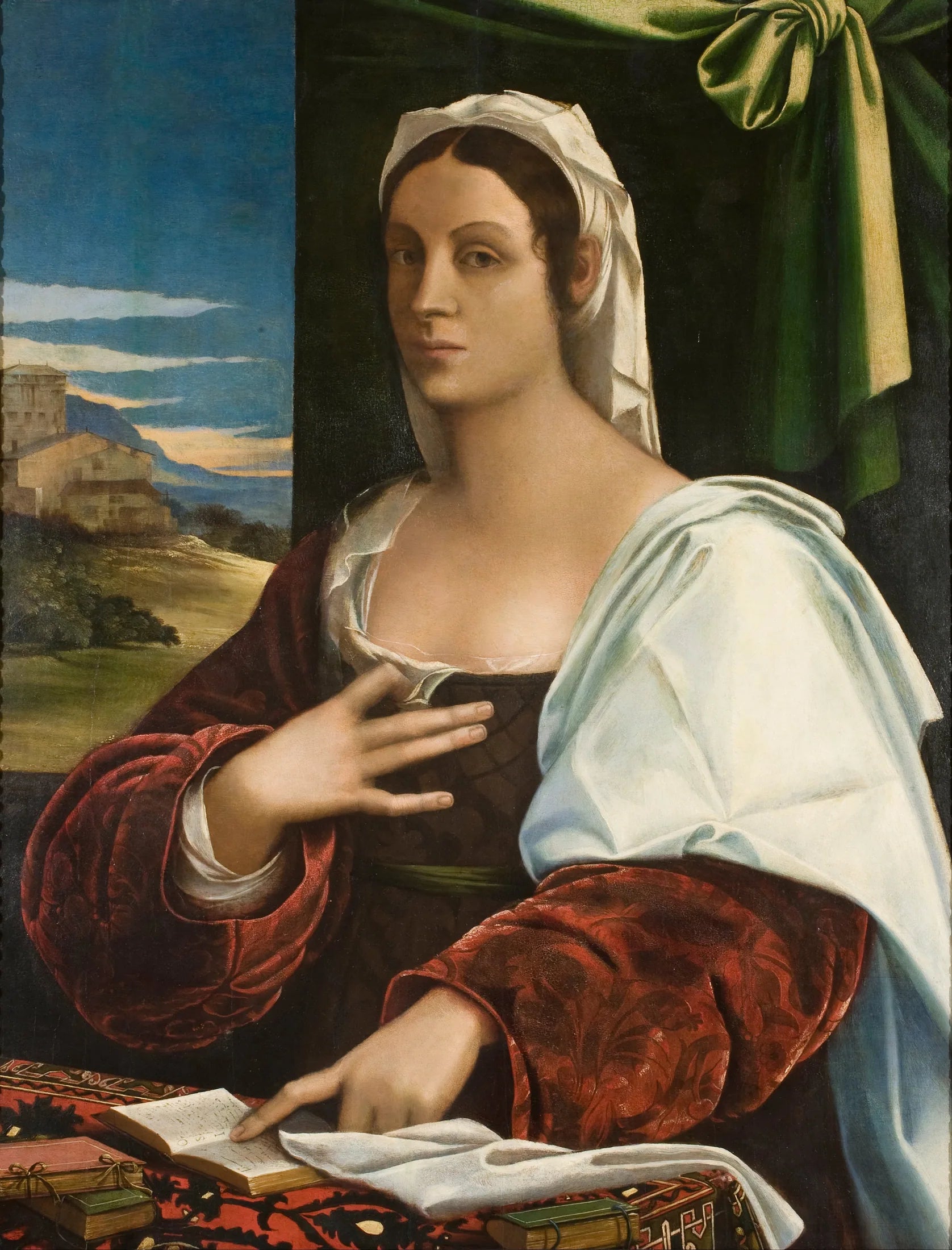 Vittoria Colonna [?] - Sebastiano del Piombo image 1 reproduction réalisée par Alpha Reproduction