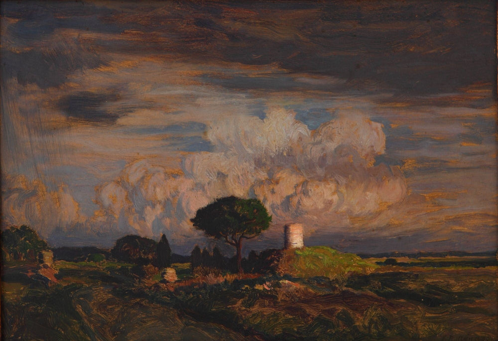 Voie Appienne (Paisaje) - René Ménard image 1 copie de tableau peinte à la main