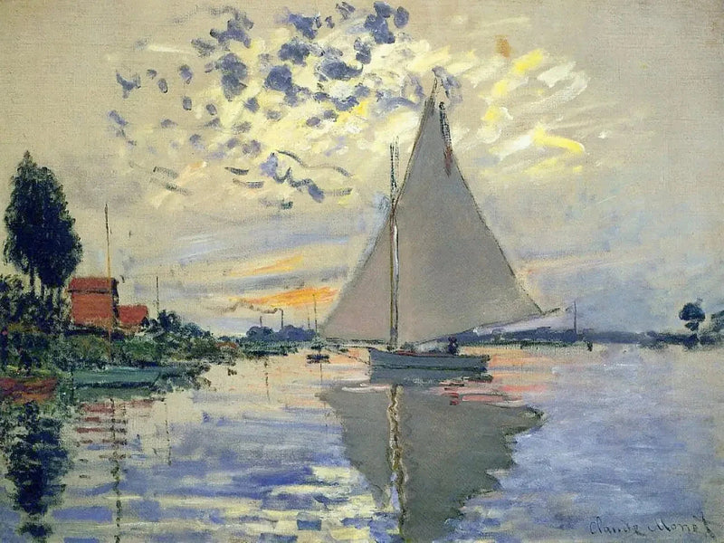 Sejlbåd i Petit-Gennevilliers W336 - Claude Monet