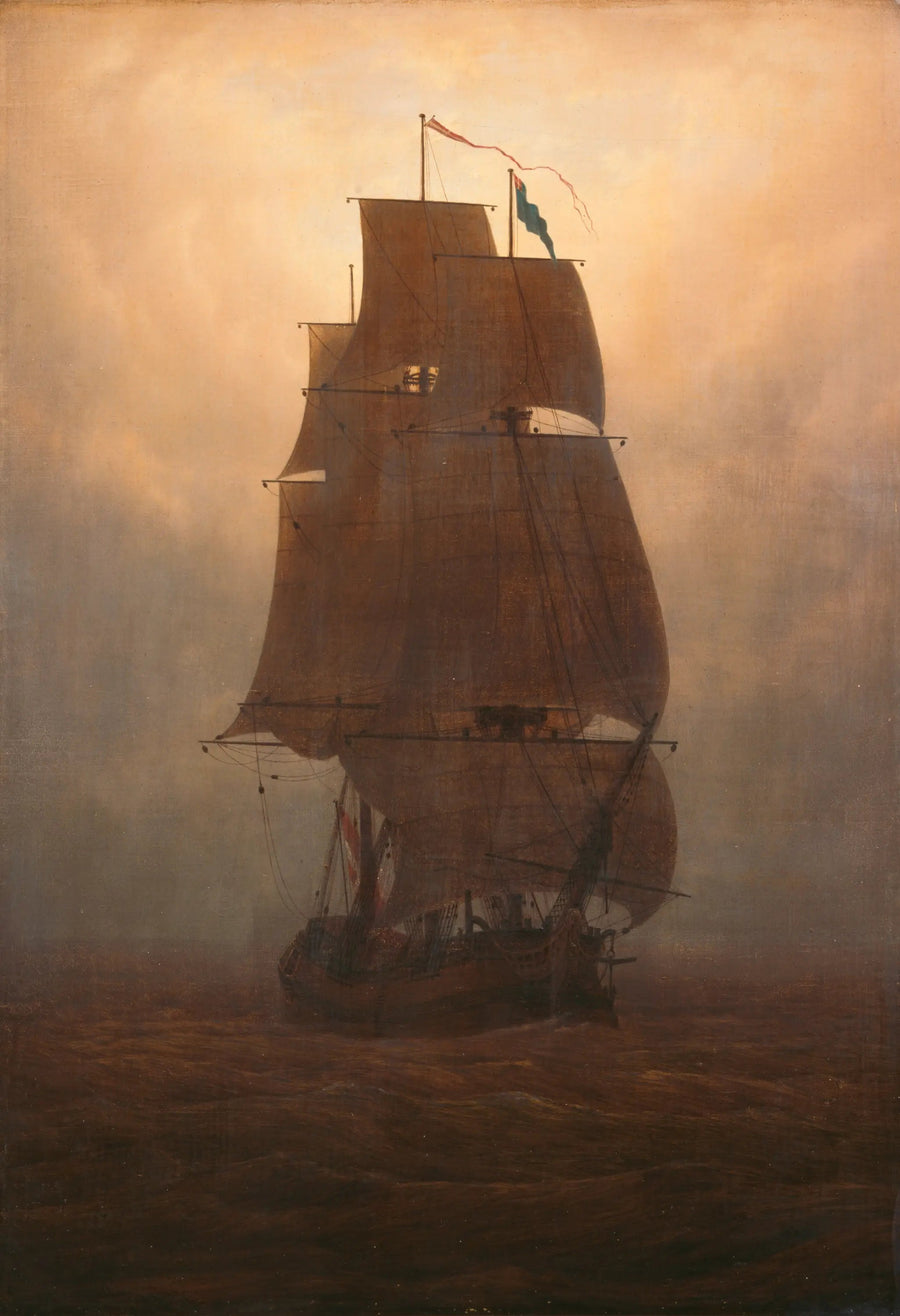 Sejlbåd - Caspar David Friedrich