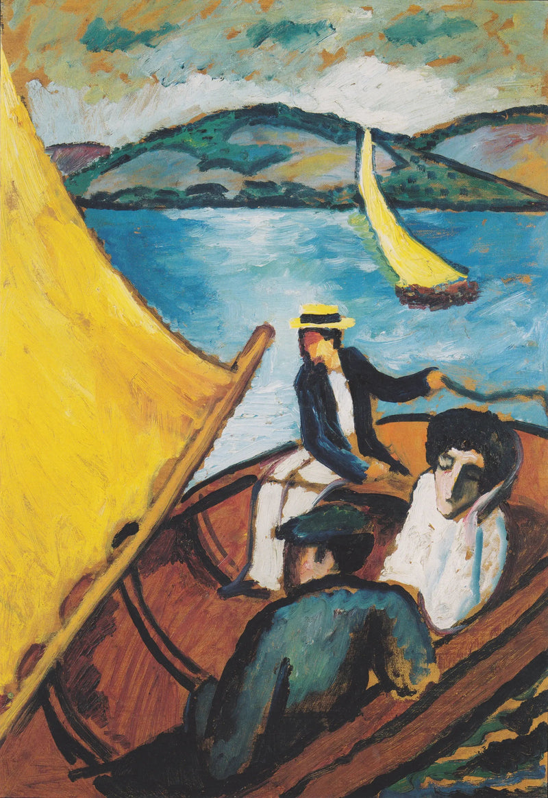 Sejlbåd på Tegernsee - August Macke
