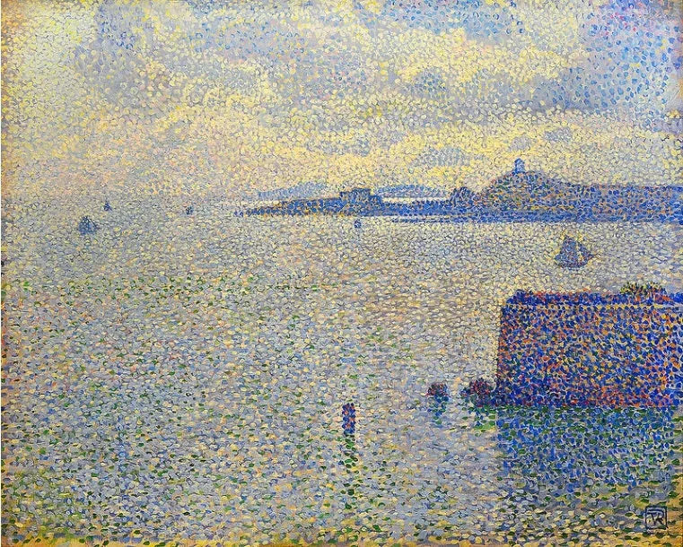 Sejlere og floddelta - Théo van Rysselberghe