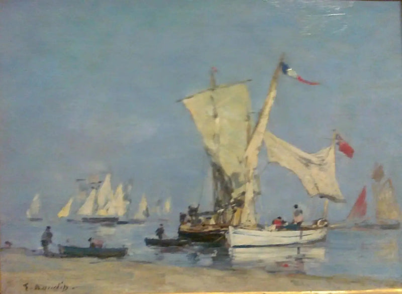 Sejlskibe - Eugène Boudin