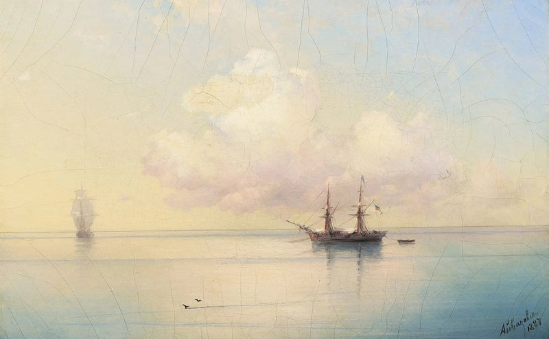 Sejlere i stille vejr. - Ivan Aïvazovski