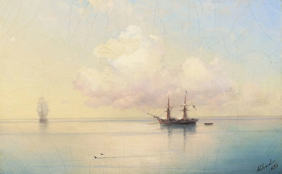 Sejlere i stille vejr. - Ivan Aïvazovski