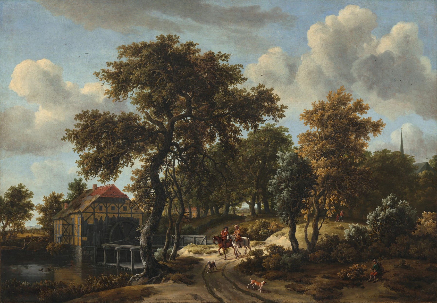 Les voyageurs - Meindert Hobbema
