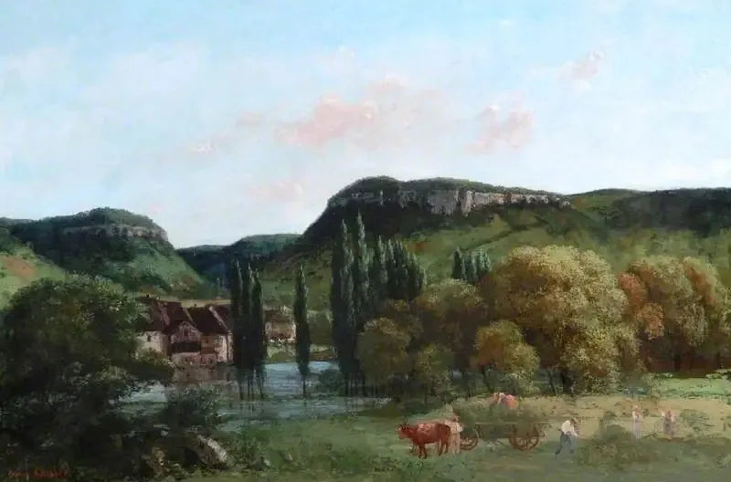 Udsigt over Ornans - Gustave Courbet