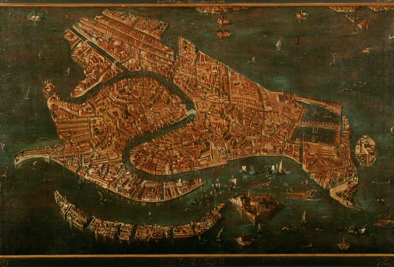 Luftfoto af Venedig - Francesco Guardi