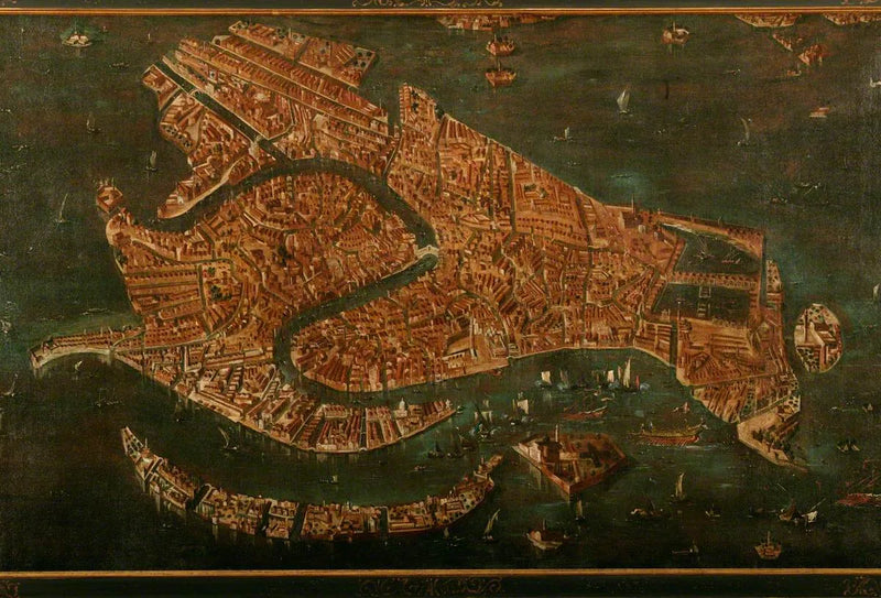 Luftfoto af Venedig - Francesco Guardi