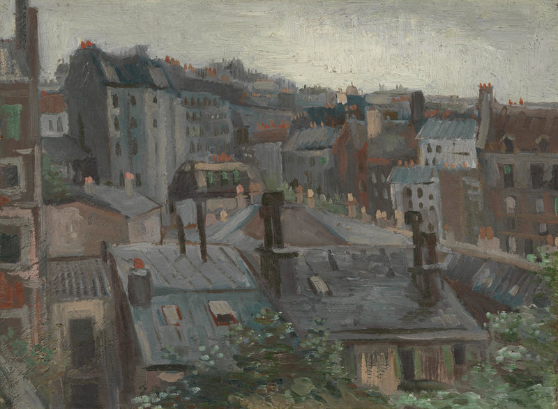 Udsigt fra Vincents atelier - Vincent van Gogh