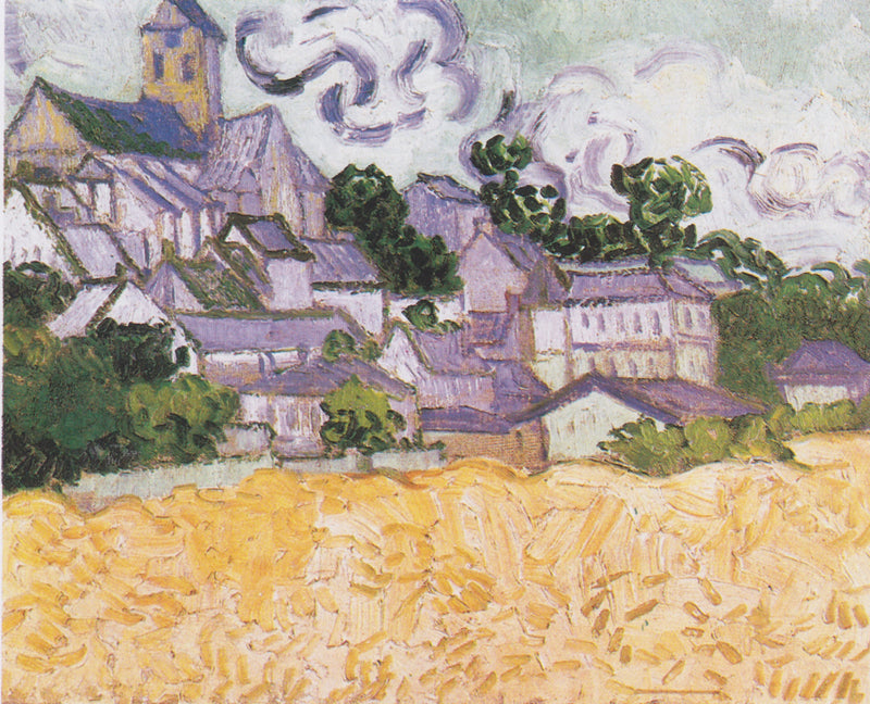 Udsigt over Auvers med hvede mark - Vincent van Gogh