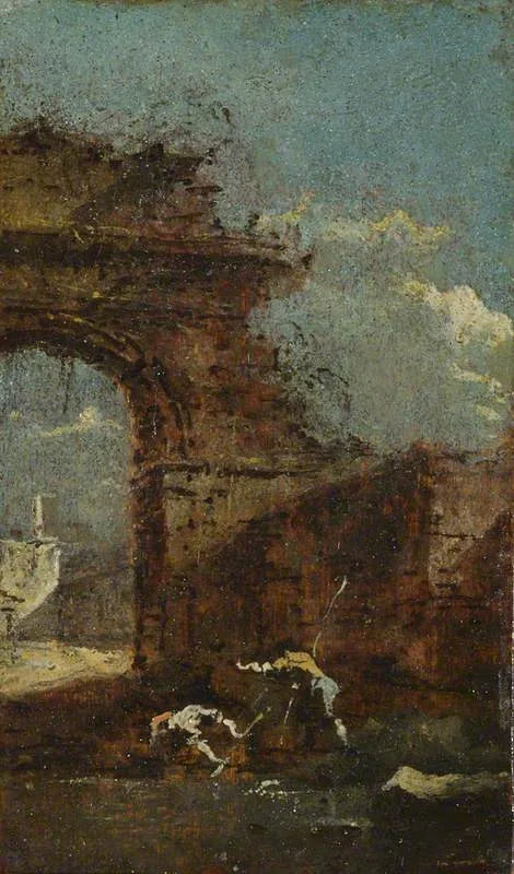 Vue Caprice med ruiner - Francesco Guardi