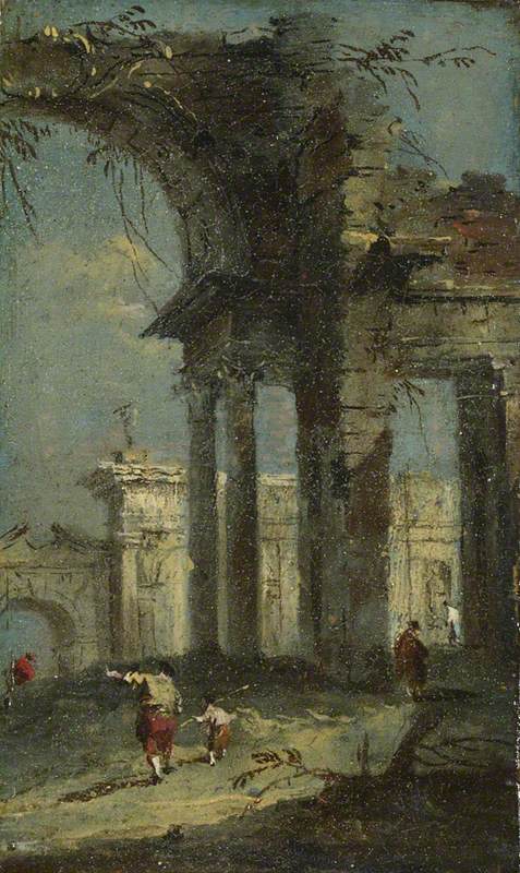 Vue Caprice avec ruiner - Francesco Guardi