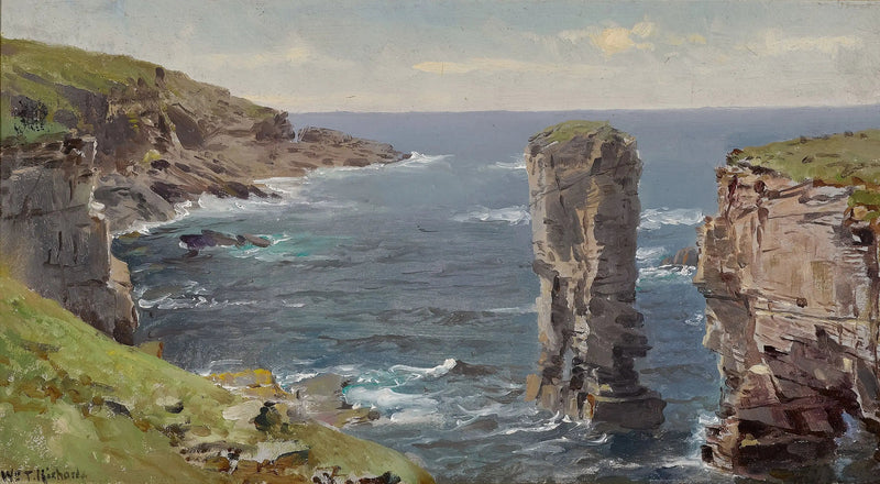 Britisk kystudsigt (Cornwall-kysten) - William Trost Richards