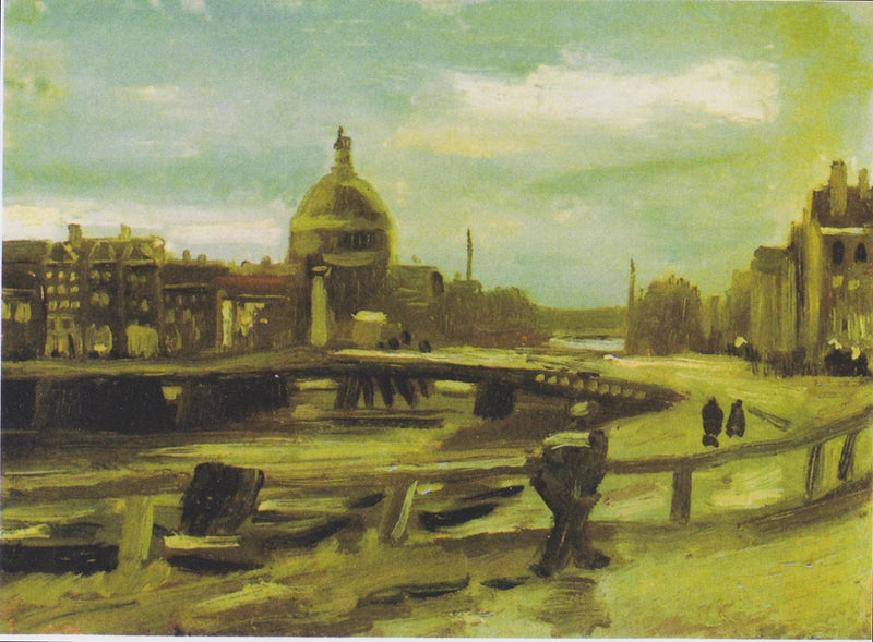 Udsigt over Amsterdam fra hovedbanegården - Vincent van Gogh