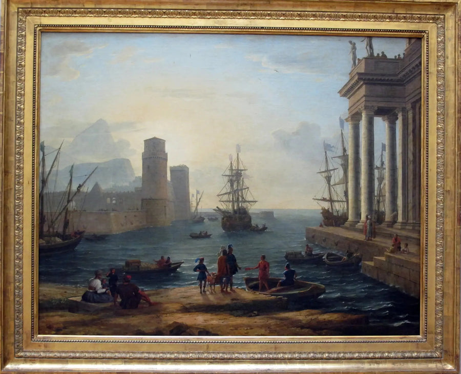 Udsigt over en havn, tågeeffekt - Claude Lorrain
