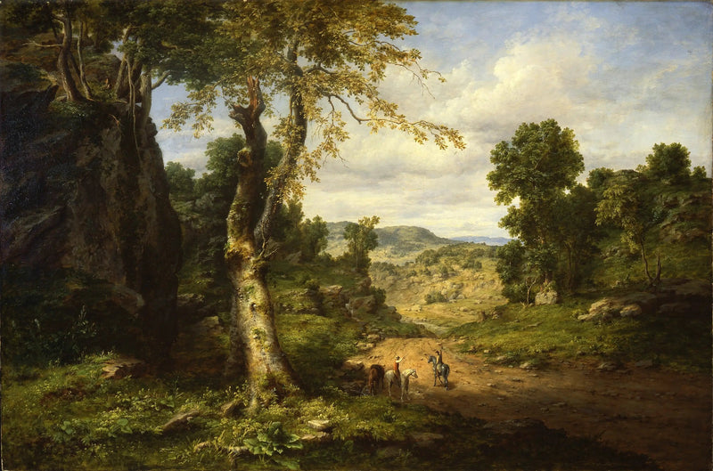Udsigt over Berkshire County, Massachusetts, der forsvinder efter en septemberstorm - George Inness