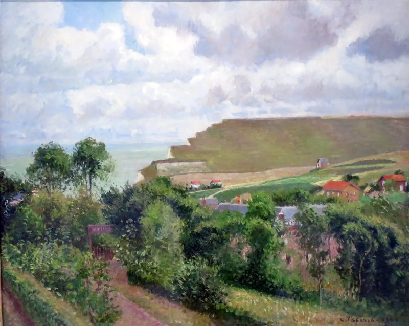 Udsigt over Berneval - Camille Pissarro