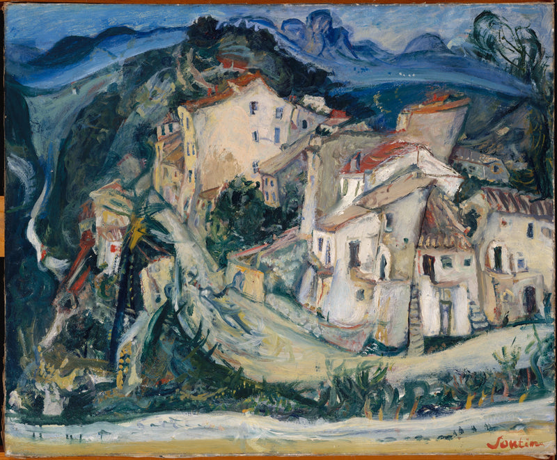 Udsigt over Cagnes - Chaim Soutine