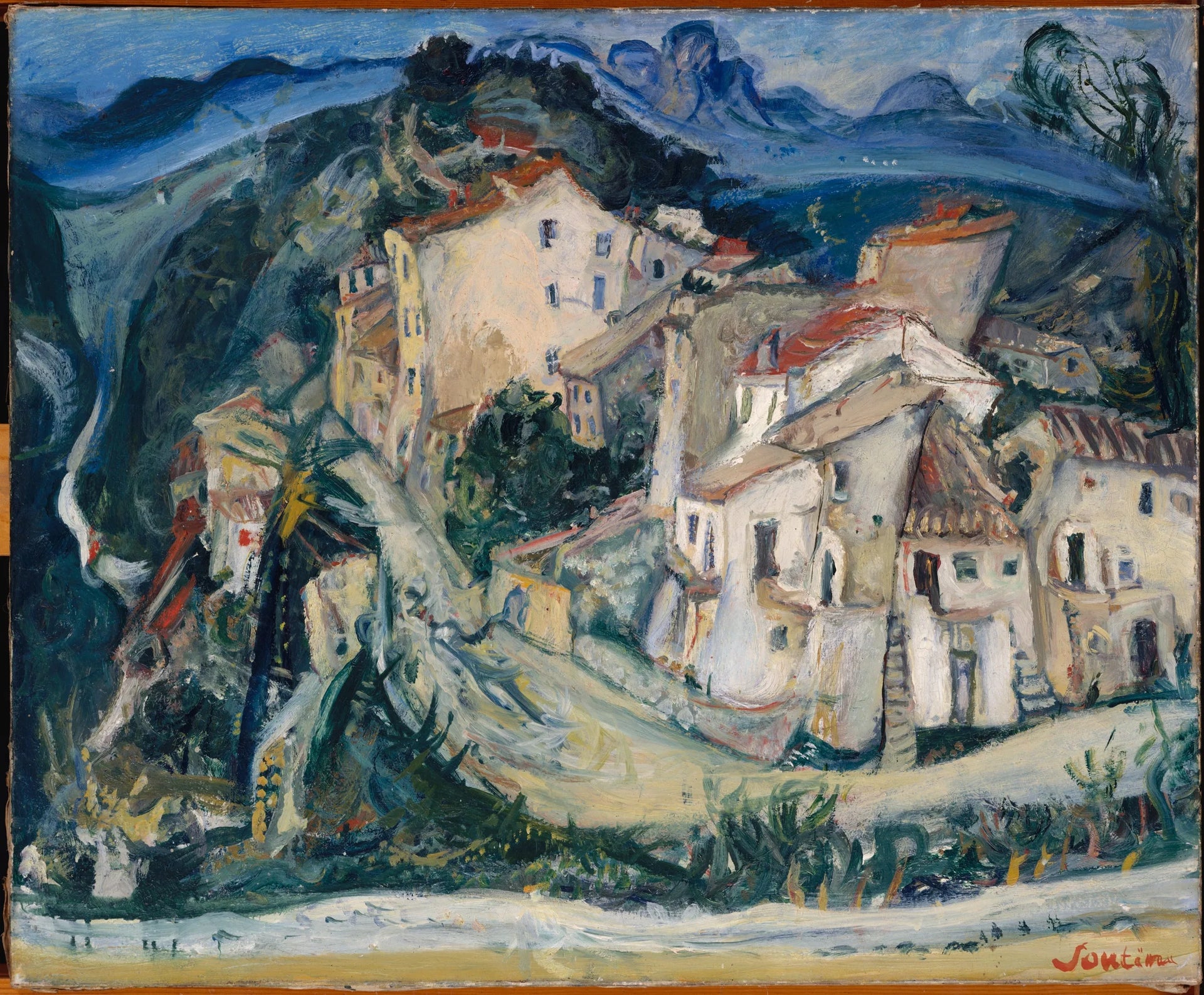 Vue de Cagnes - Chaïm Soutine image 1 tableau peint à l’huile sur toile