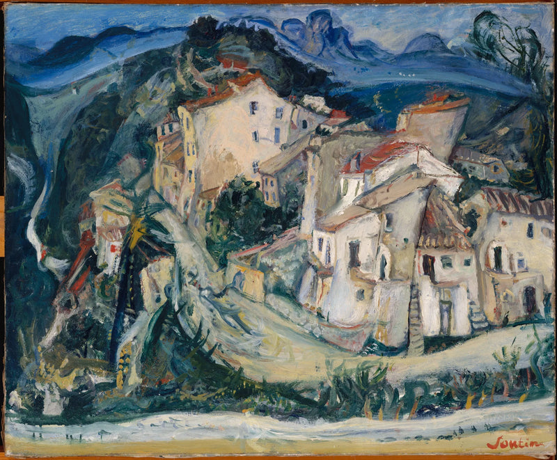 Udsigt over Cagnes - Chaim Soutine