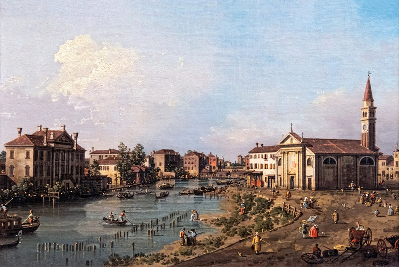 Udsigt over Dolo - Canaletto