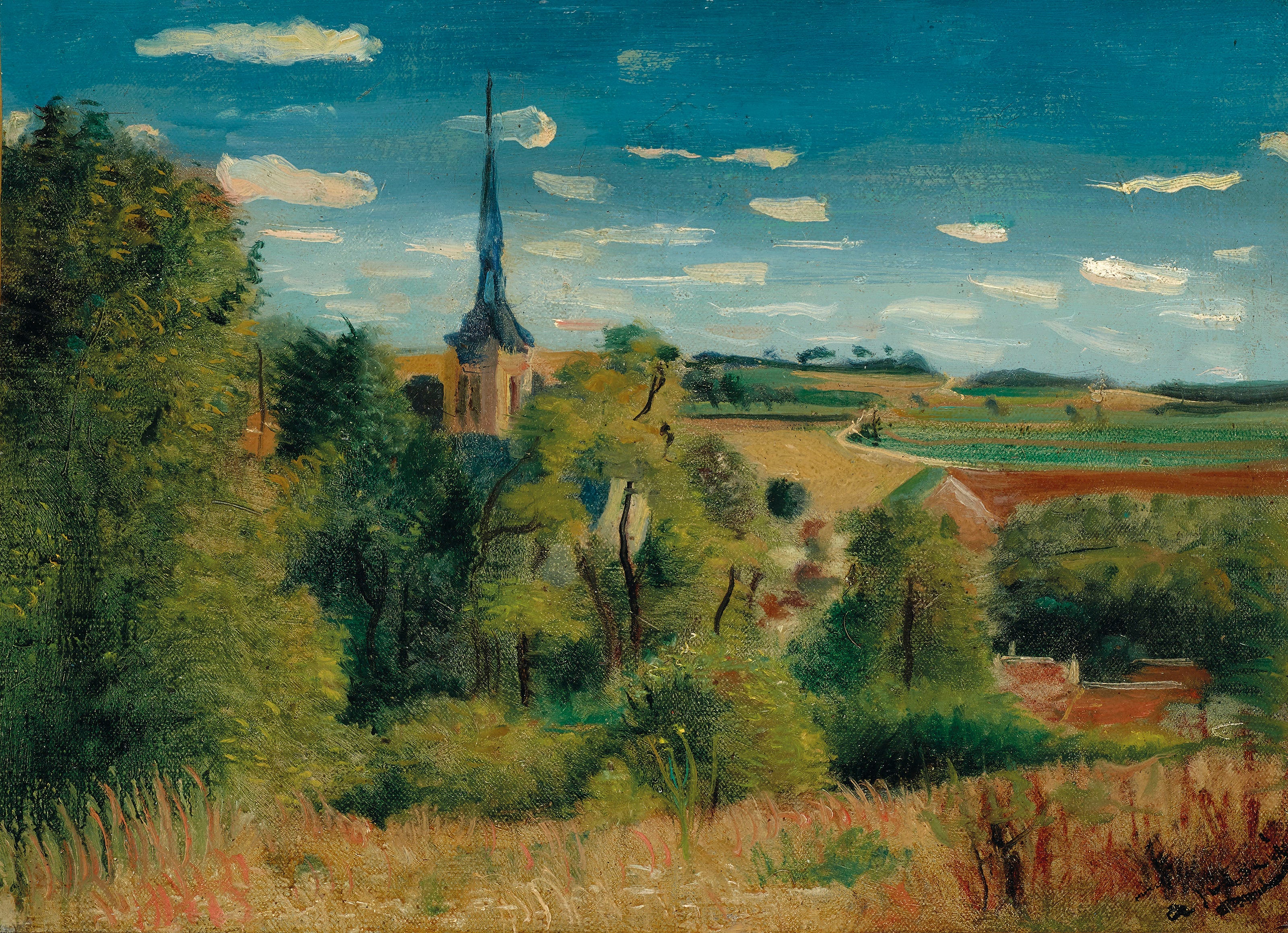 Udsigt over Donnemarie-en-Montois - André Derain