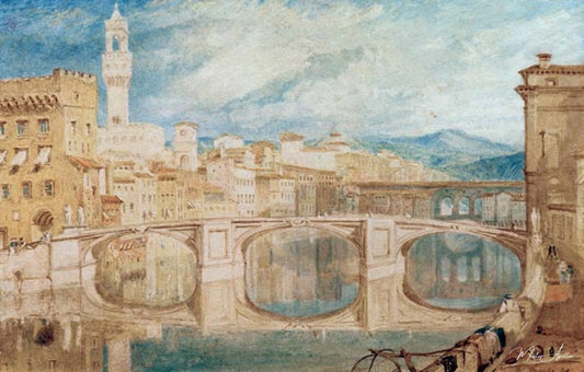 Vue de Florence depuis le Ponte - William Turner - Reproductions de tableaux et peintures haut de gamme