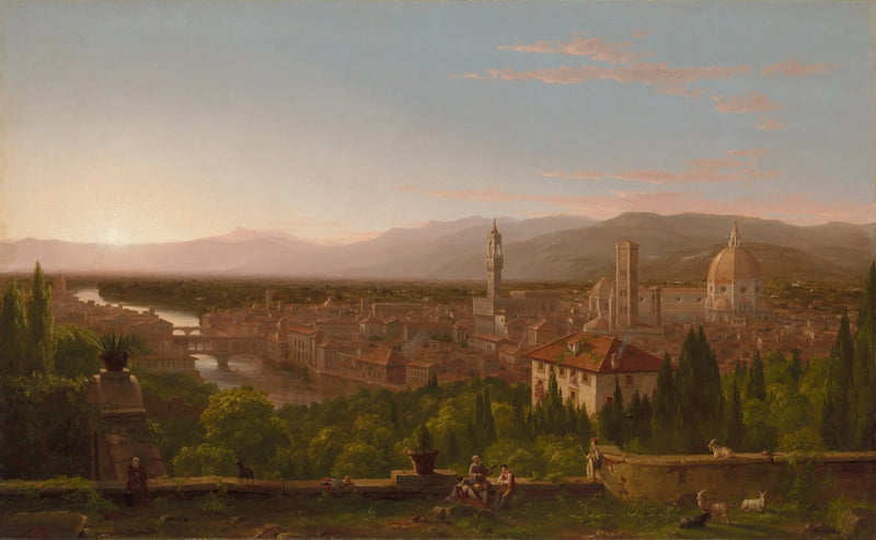 Udsigt over Firenze fra San Miniato - Thomas Cole